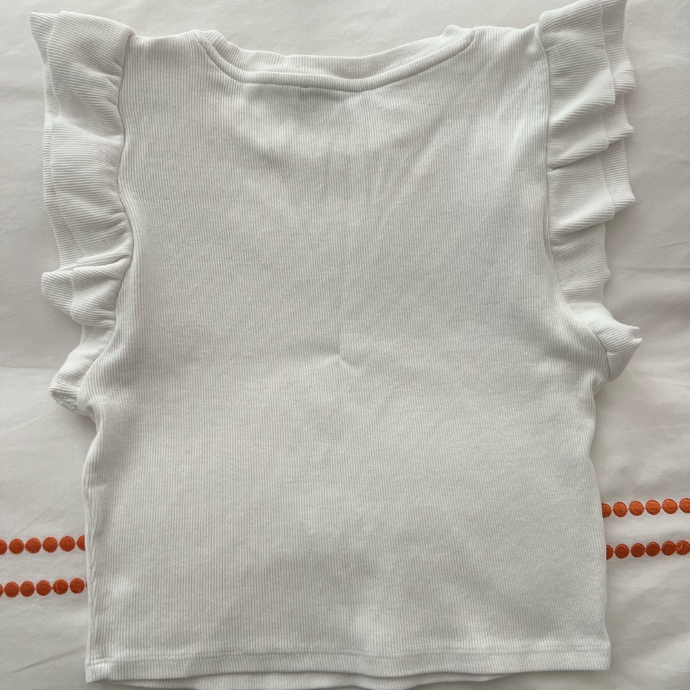 Zara Ruffle Sleeve Top - Picture 2 of 3